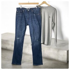 Gap Slim XSTR worn blue jeans